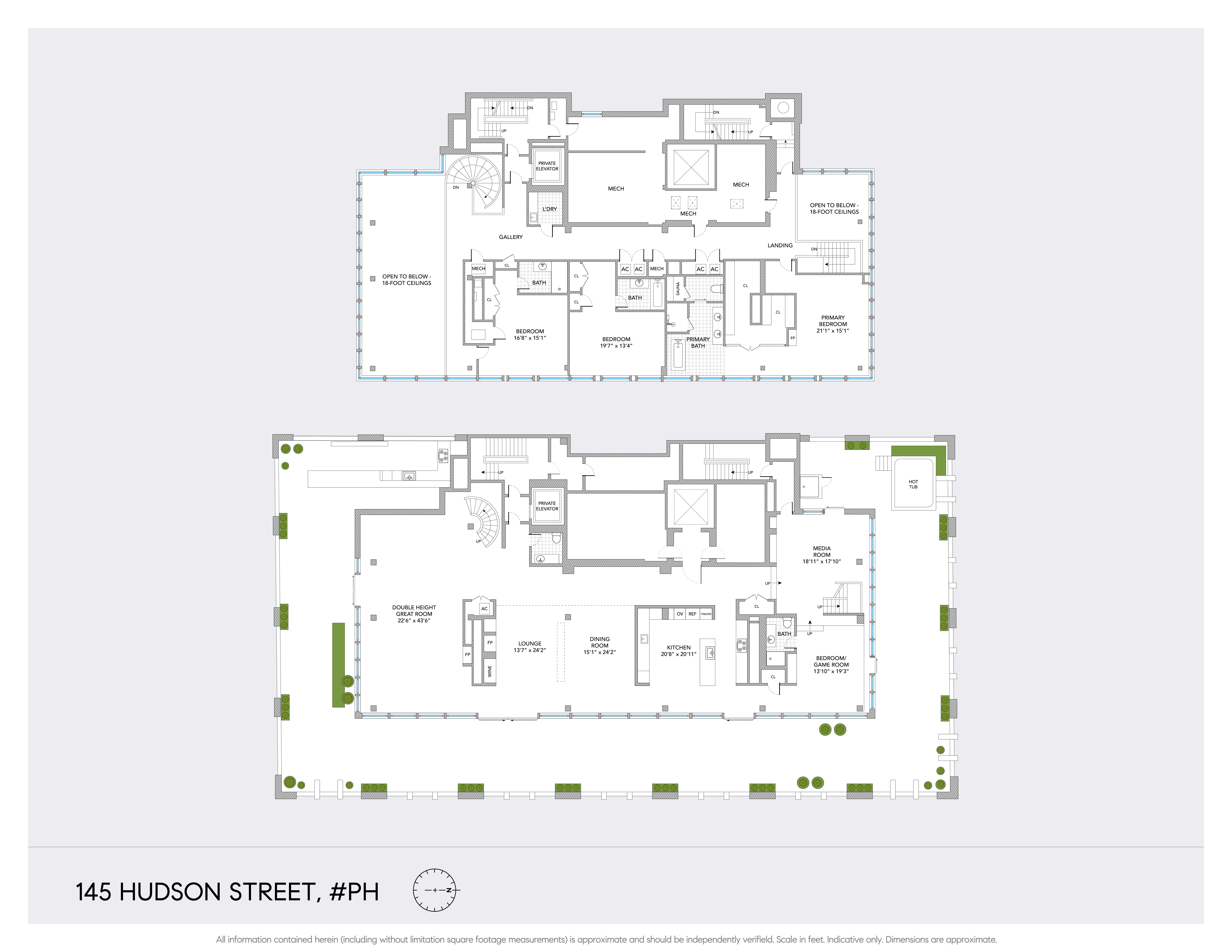 145 Hudson Street Penthouse Tribeca New York NY 10013