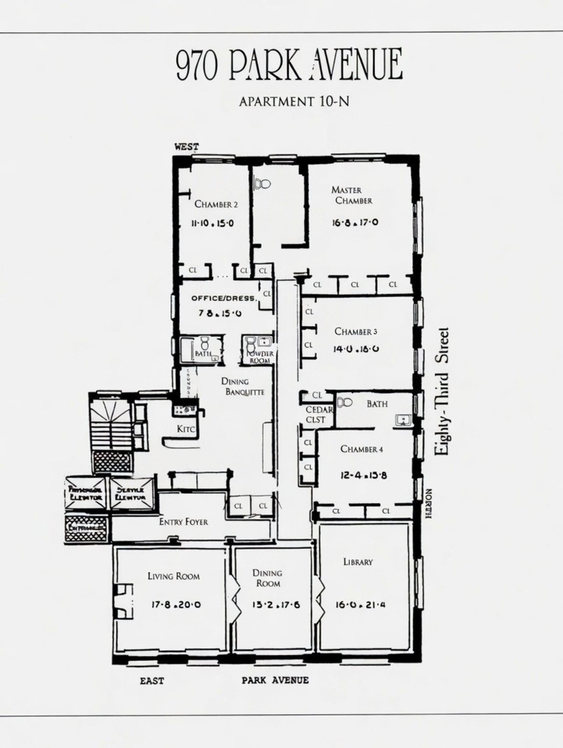 970 Park Avenue 10N Upper East Side New York NY 10028