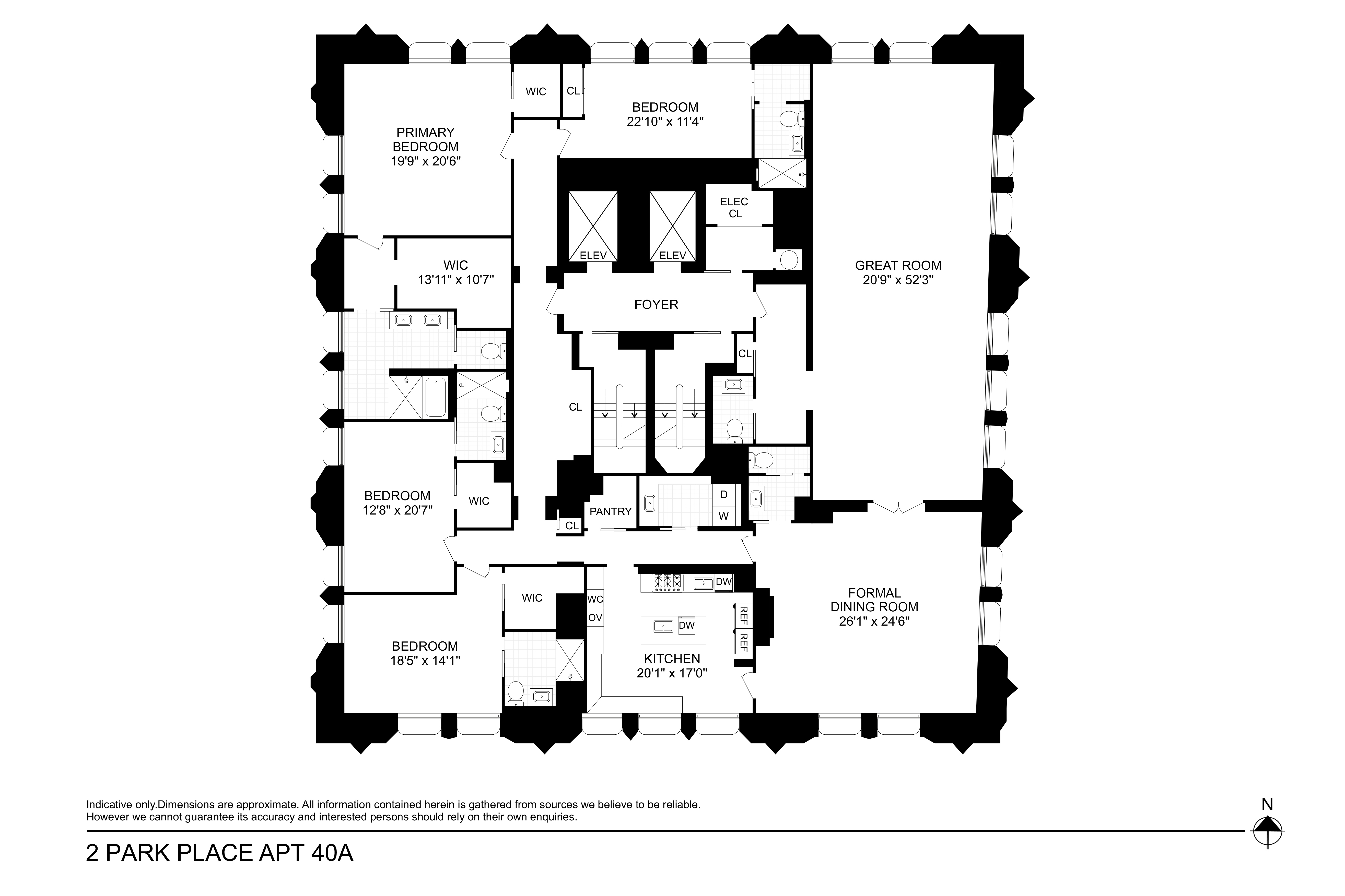 2 Park Place 40A Tribeca New York NY 10007