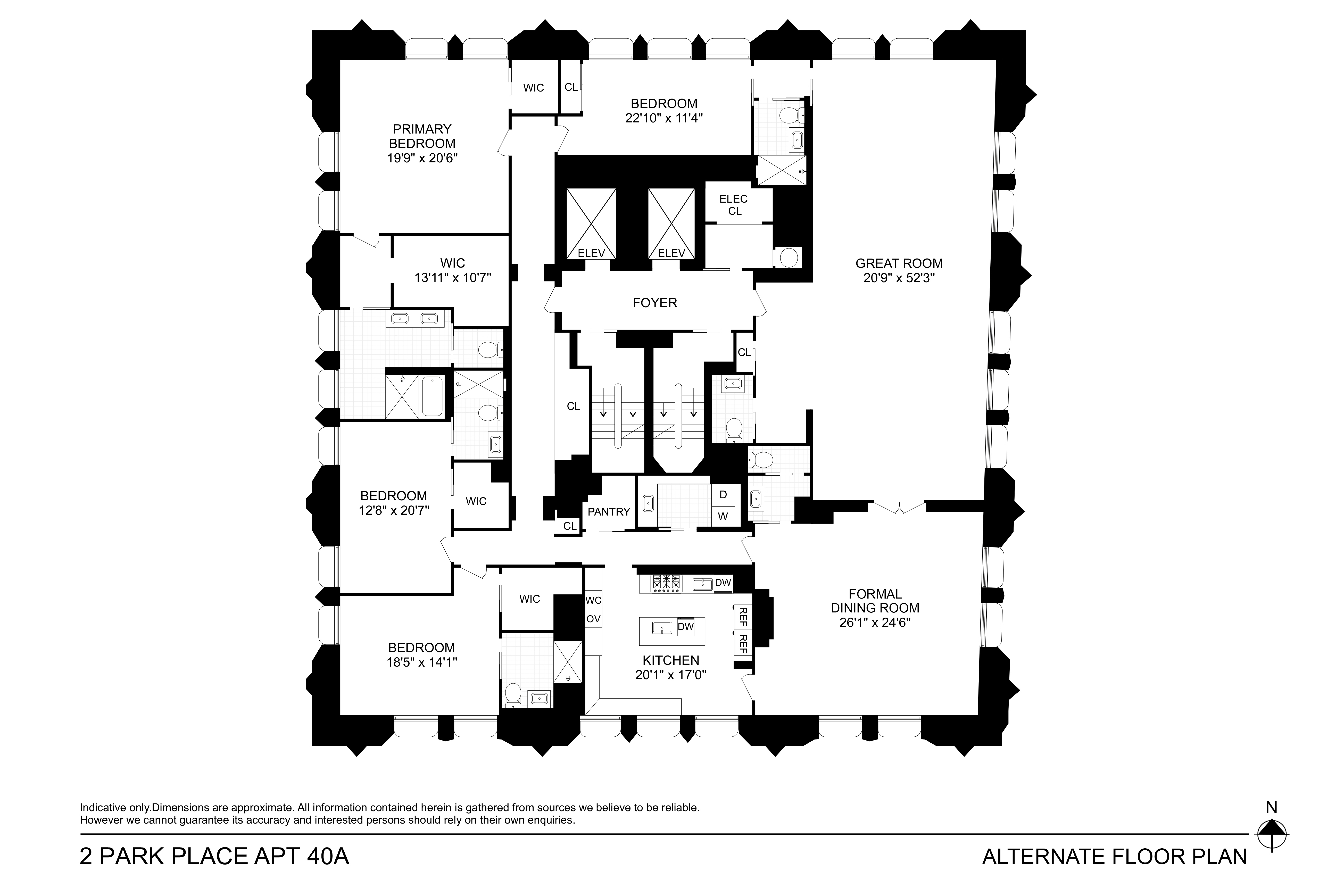 2 Park Place 40A Tribeca New York NY 10007