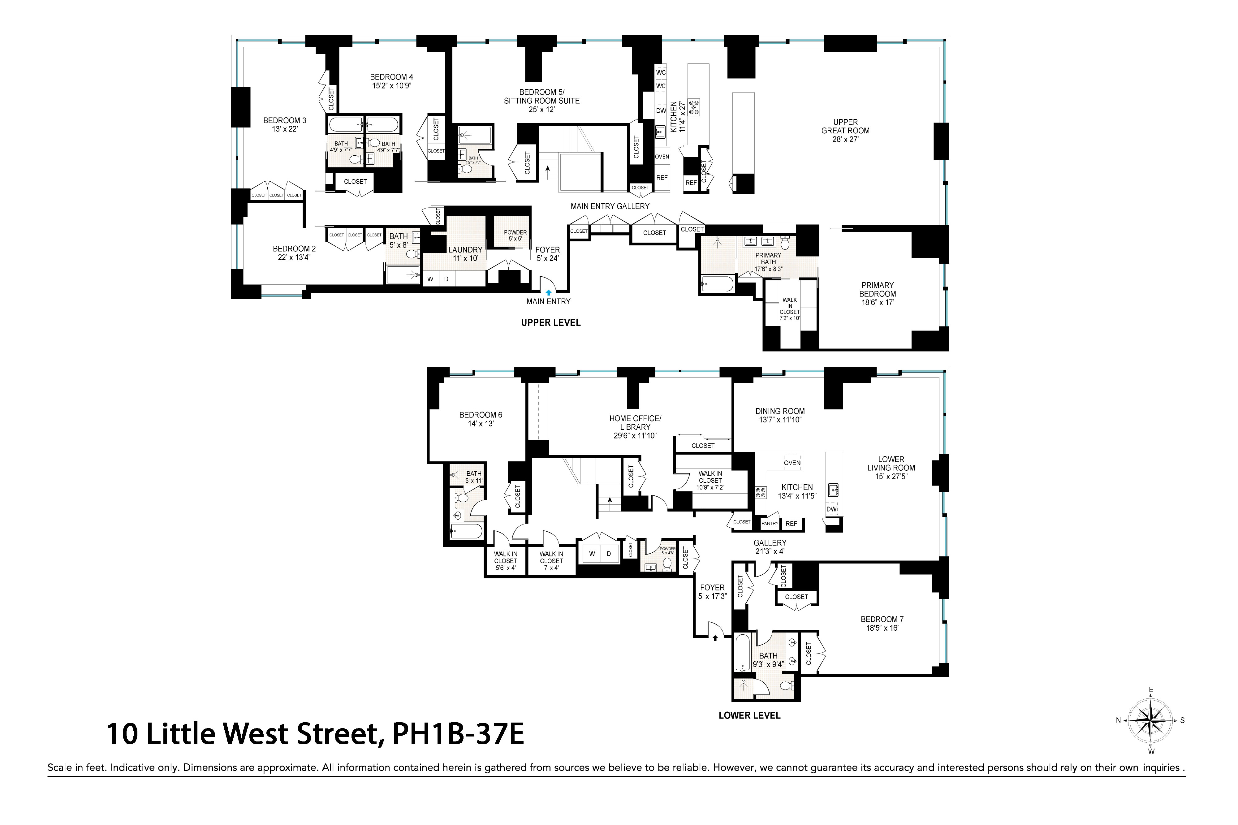 10 Little West Street PH1B-37E Battery Park City New York NY 10004