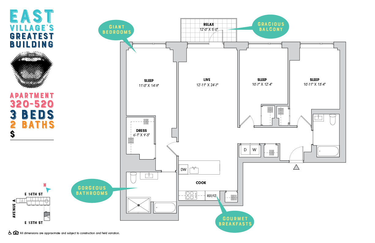 510 East 14th Street 520 E. Greenwich Village New York NY 10009