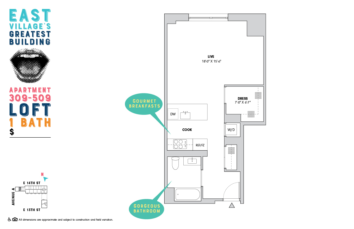 510 East 14th Street 509 E. Greenwich Village New York NY 10009