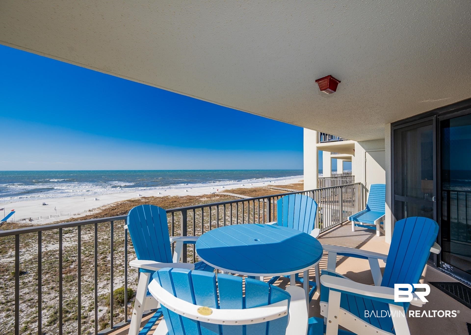 New and Blue, this Three bedroom unit that sits at the 7th Floor will keep you enveloped with the vibrant coastal colors that The Gulf has to offer. Unit 705 is being sold fully furnished and has a year-round income producing history. The unit has seen updates all across the board, some of which include the updated kitchen, bathrooms, and appliances.  With this spacious floor-plan and bright touch, the  modern coastal vibe keeps coming. Featuring fresh backsplash that blends perfectly into the recently installed quartzite countertops found in the kitchen and bathrooms. The kitchen appliances have been replaced with a new oven, microwave and dishwasher. Property amenities are sure to keep you and your family busy for days. The complex features common area such as an indoor/outdoor pool, basketball court, pickleball/tennis courts and most importantly direct beach access.