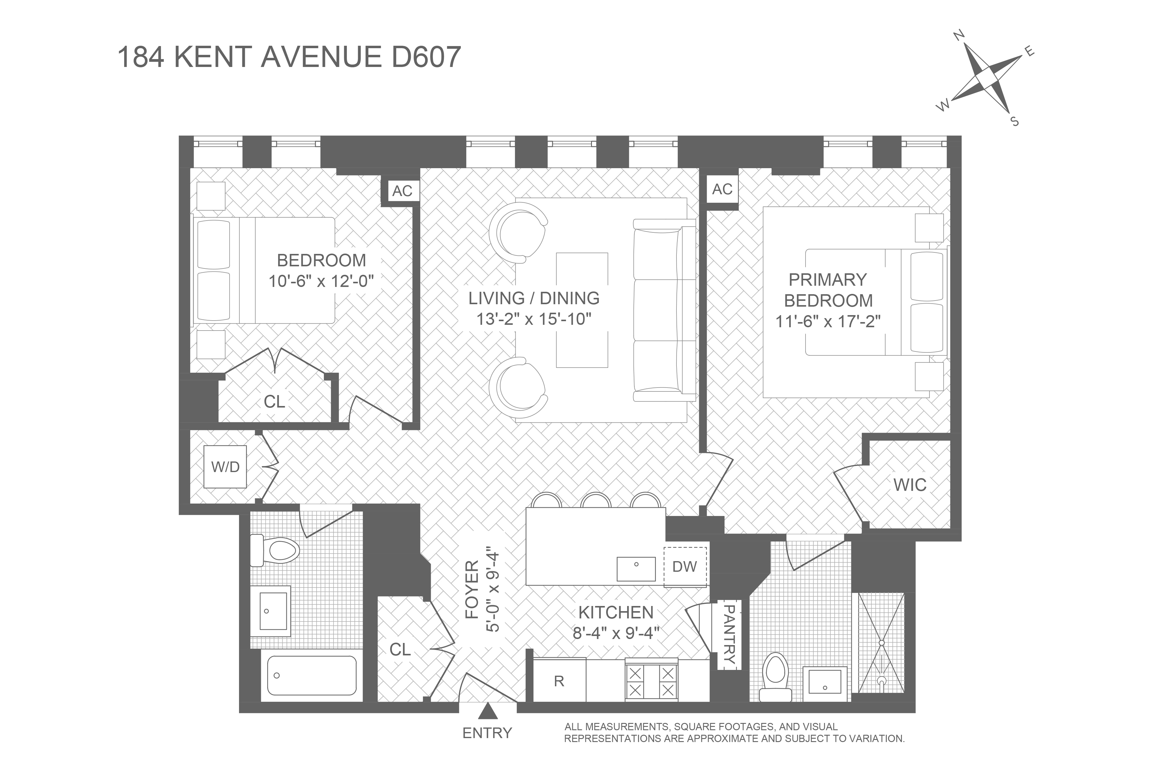 184 Kent Avenue D607 Williamsburg Brooklyn NY 11249