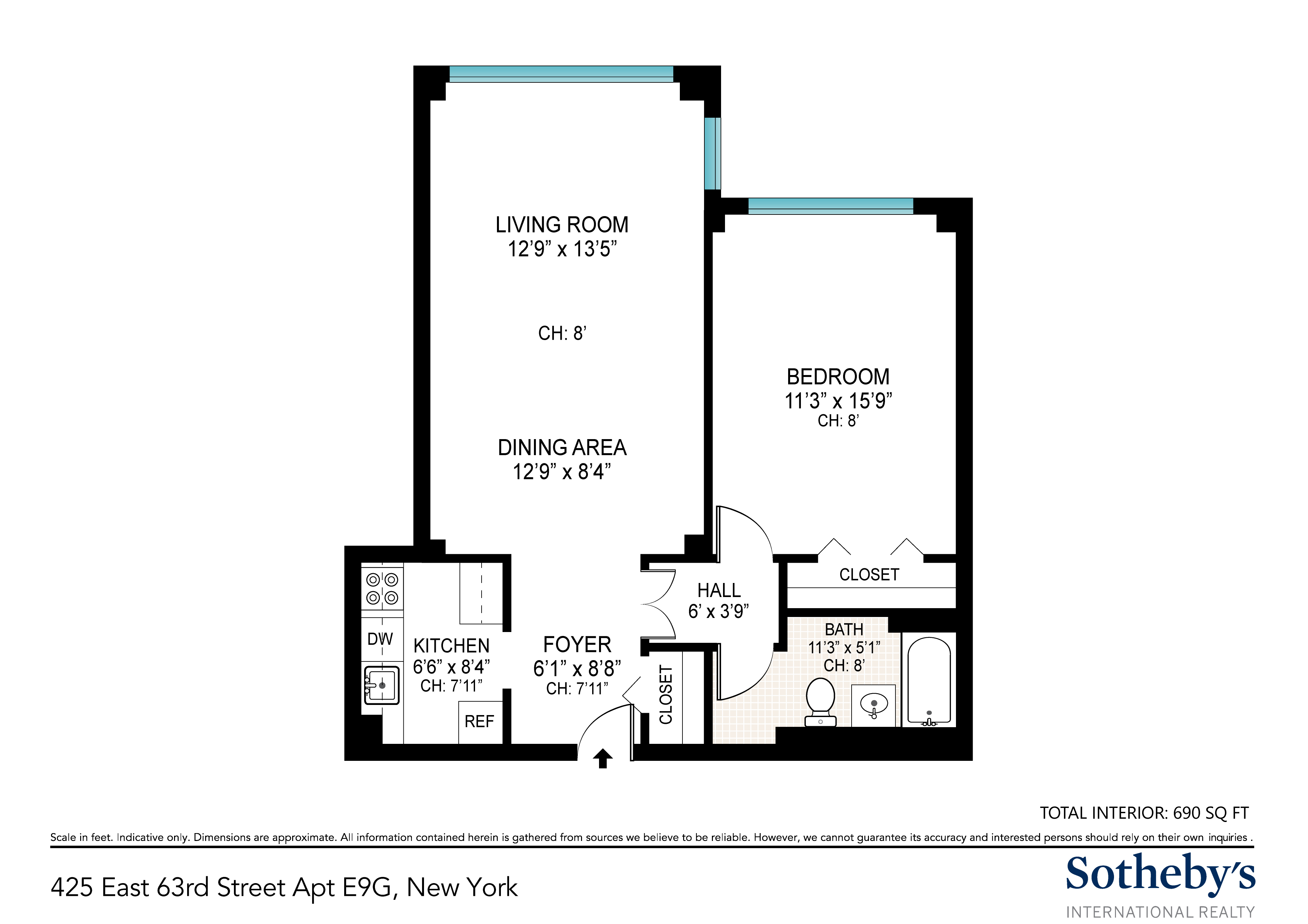 425 East 63rd Street E9G Upper East Side New York NY 10065