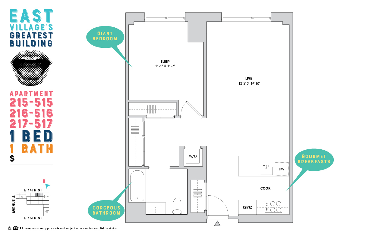 510 East 14th Street 417 E. Greenwich Village New York NY 10009