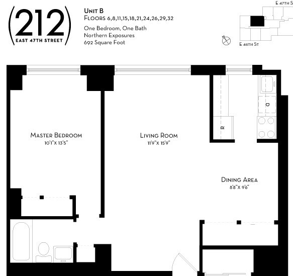 212 East 47th Street 32B Turtle Bay New York NY 10017