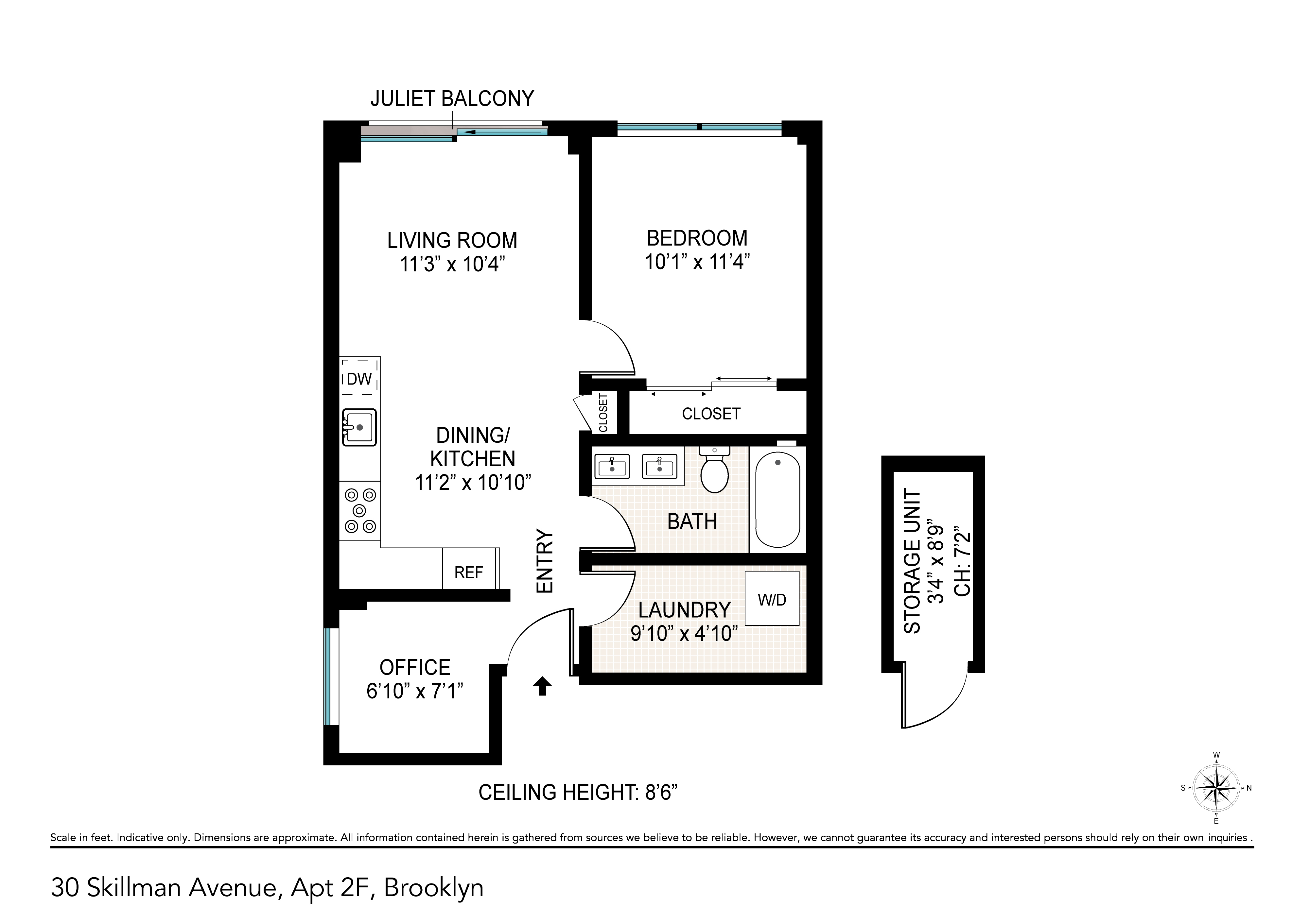 30 Skillman Avenue 2-F Williamsburg Brooklyn NY 11211