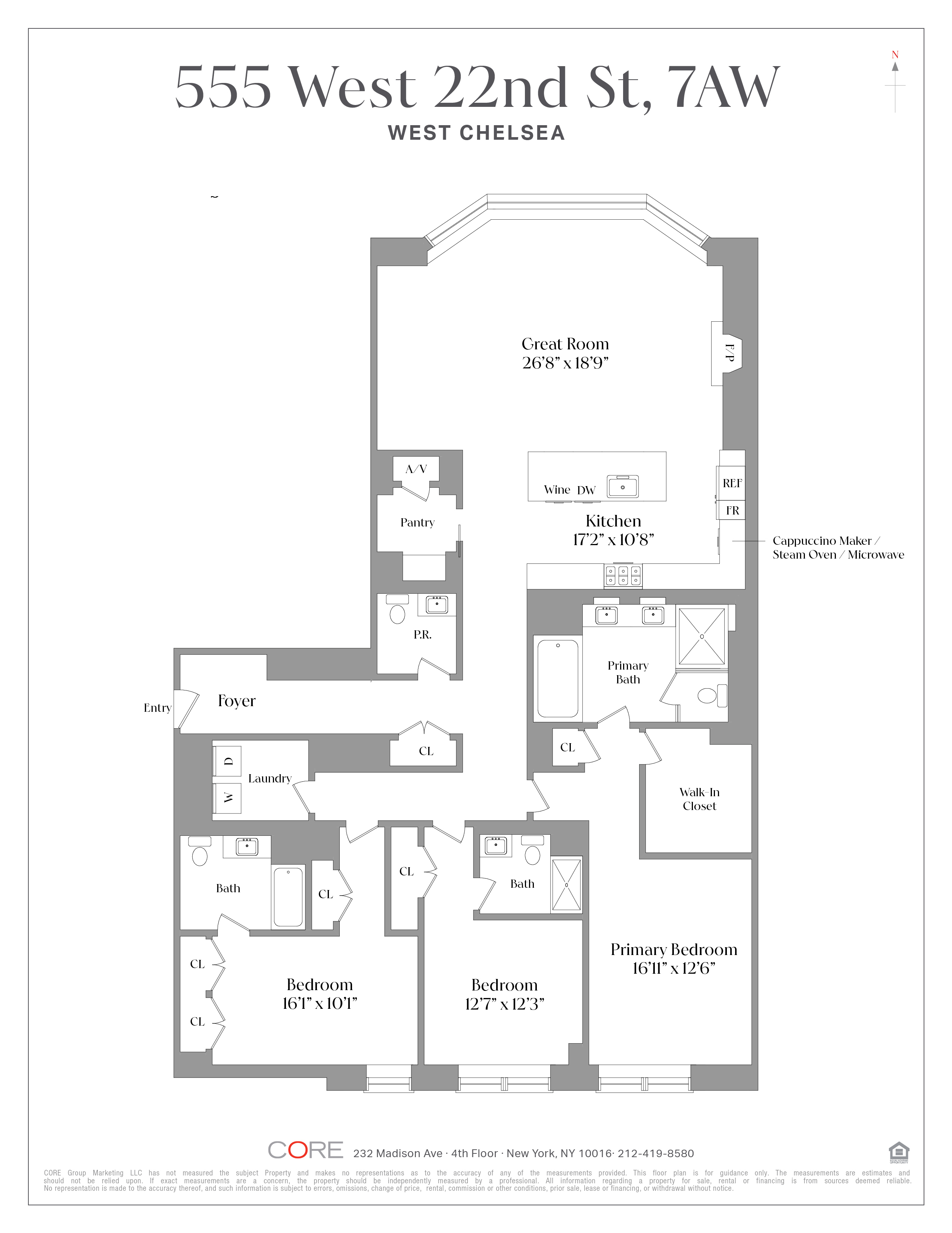 555 West 22nd Street 7AW Chelsea New York NY 10011