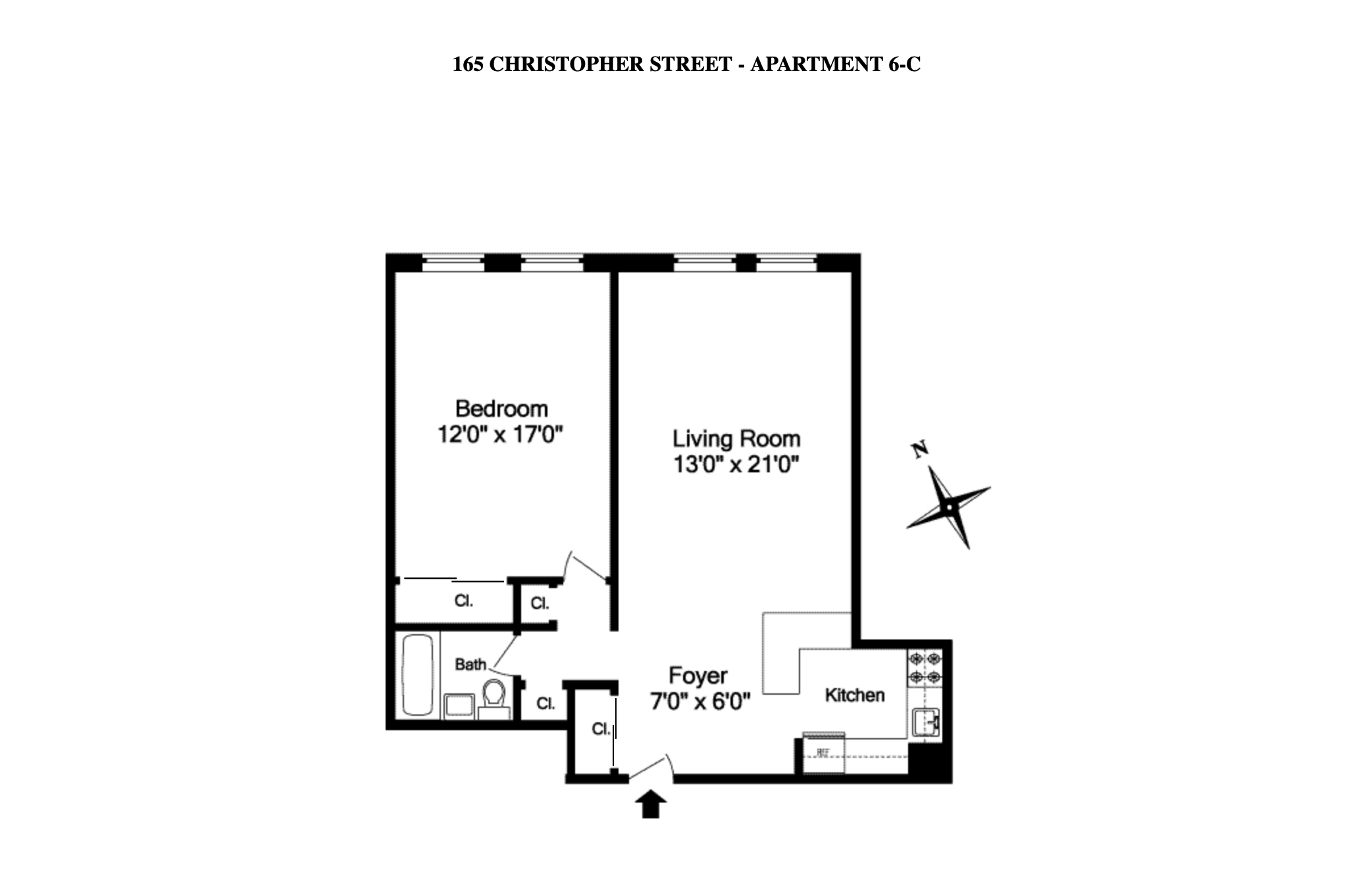 165 Christopher Street 6C W. Greenwich Village New York NY 10014