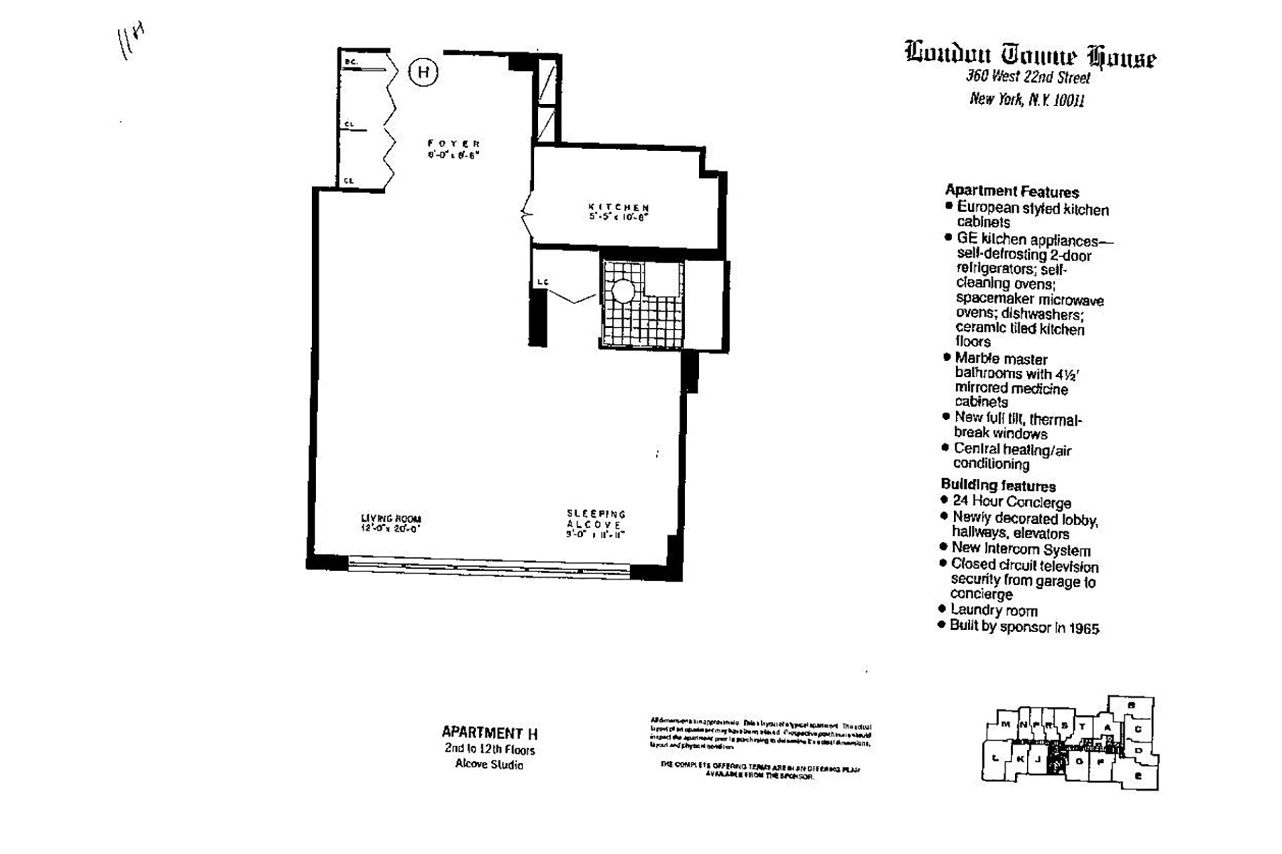 360 West 22nd Street 11H Chelsea New York NY 10011