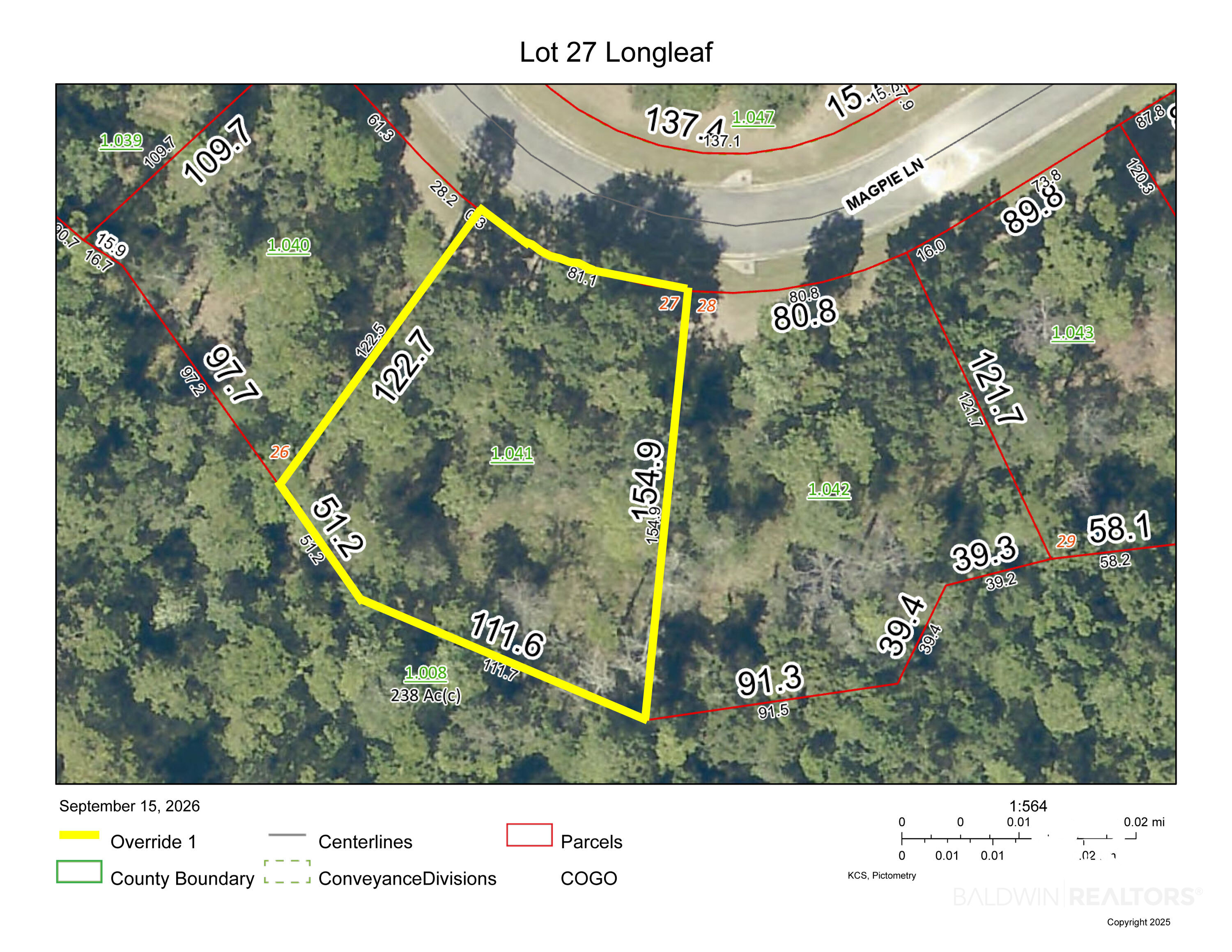Photo 3 of Land for sale at 0 Magpie Ln #Lot 27, Spanish Fort, AL 36527 | MLS# 409570 | Listing updated on 2026-09-17