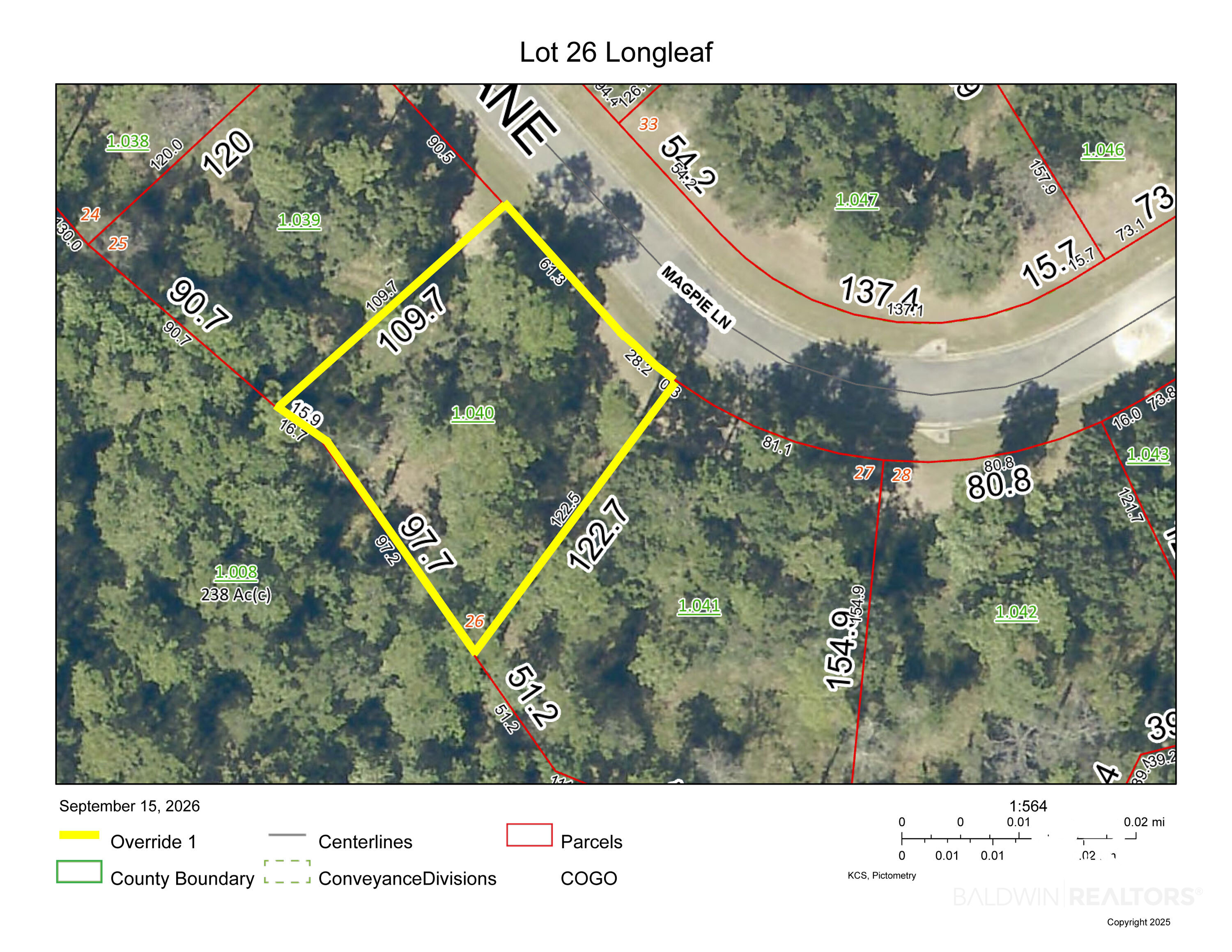 Photo 3 of Land for sale at 0 Magpie Ln #Lot 26, Spanish Fort, AL 36527 | MLS# 409569 | Listing updated on 2026-09-17