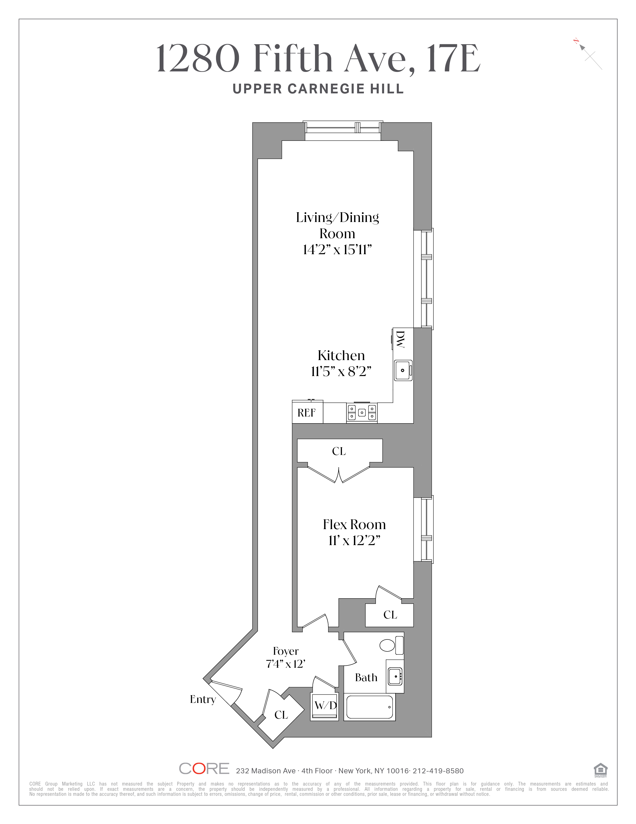1280 Fifth Avenue 17E Upper East Side New York NY 10029