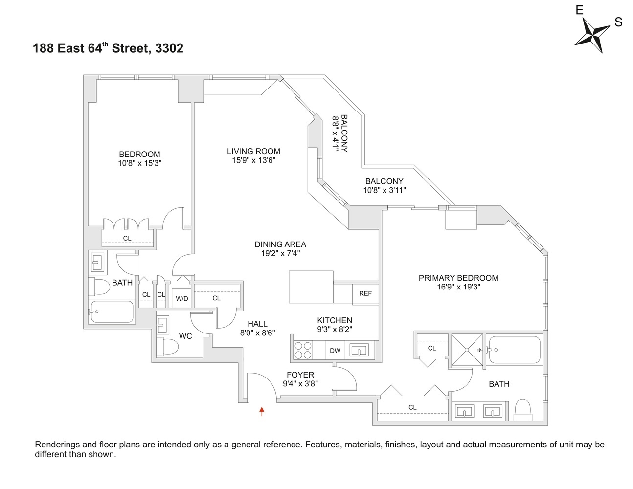 188 East 64th Street 3302 Upper East Side New York NY 10065