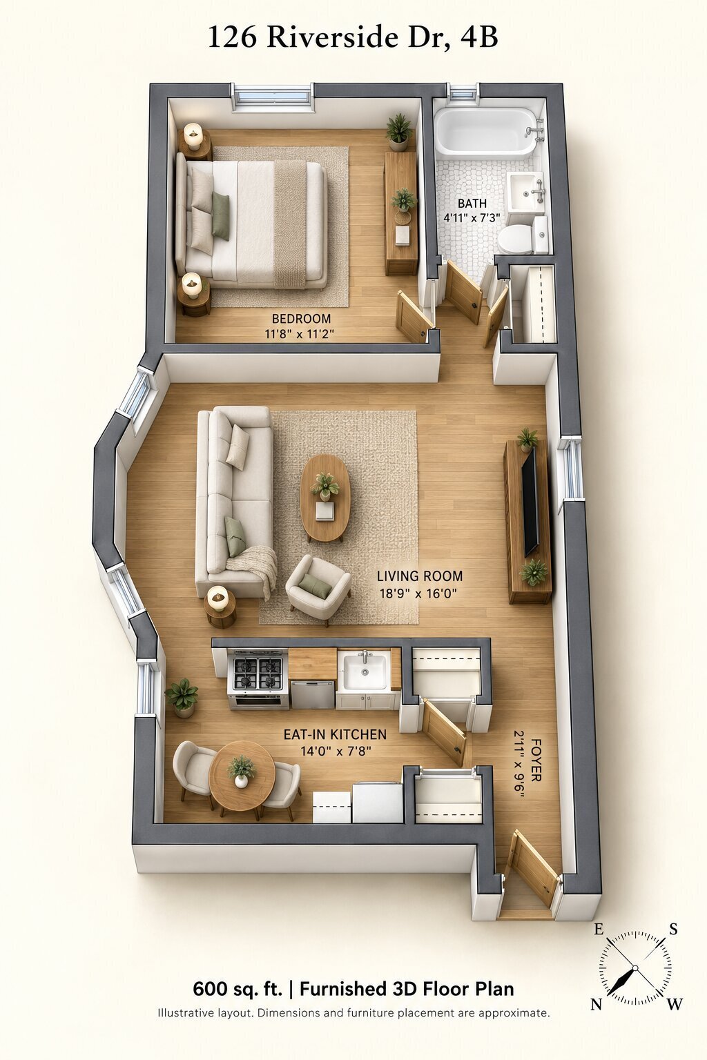 126 Riverside Drive 4B Upper West Side New York NY 10024