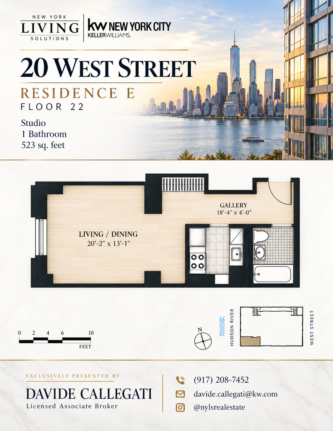 20 West Street 22E Financial District New York NY 10004
