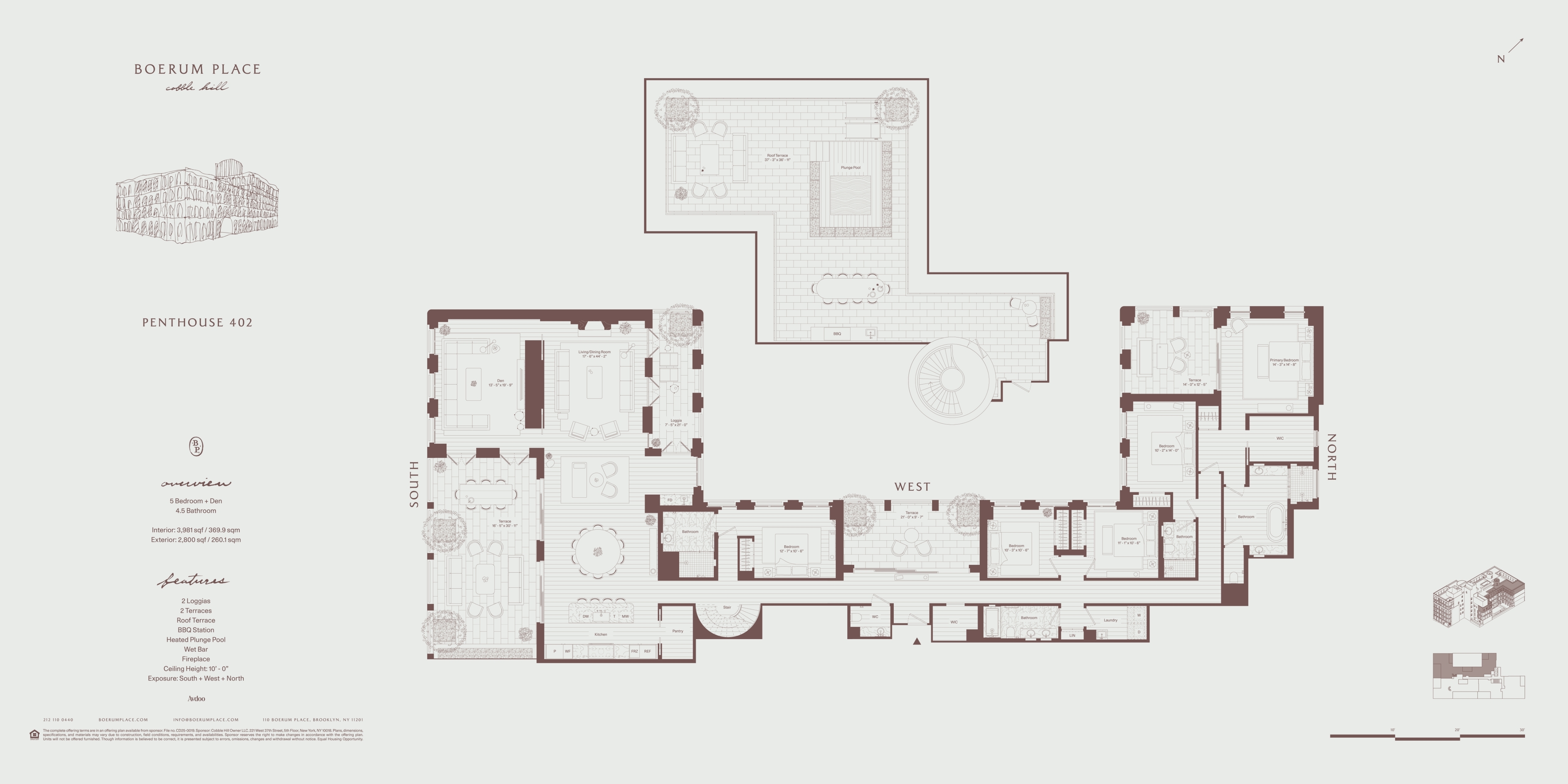 110 Boerum Place PH402 Cobble Hill Brooklyn NY 11201